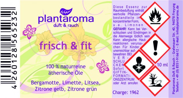 Frisch & Fit 100% naturreine äth. Öle 10ml